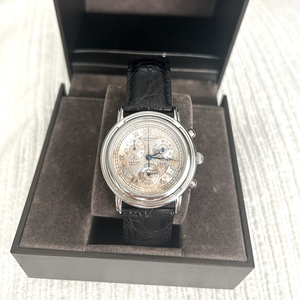 KLAUS KOBEC PINACLE CHRONOGRAPH WRIST WATCH - USED - VERY NICE